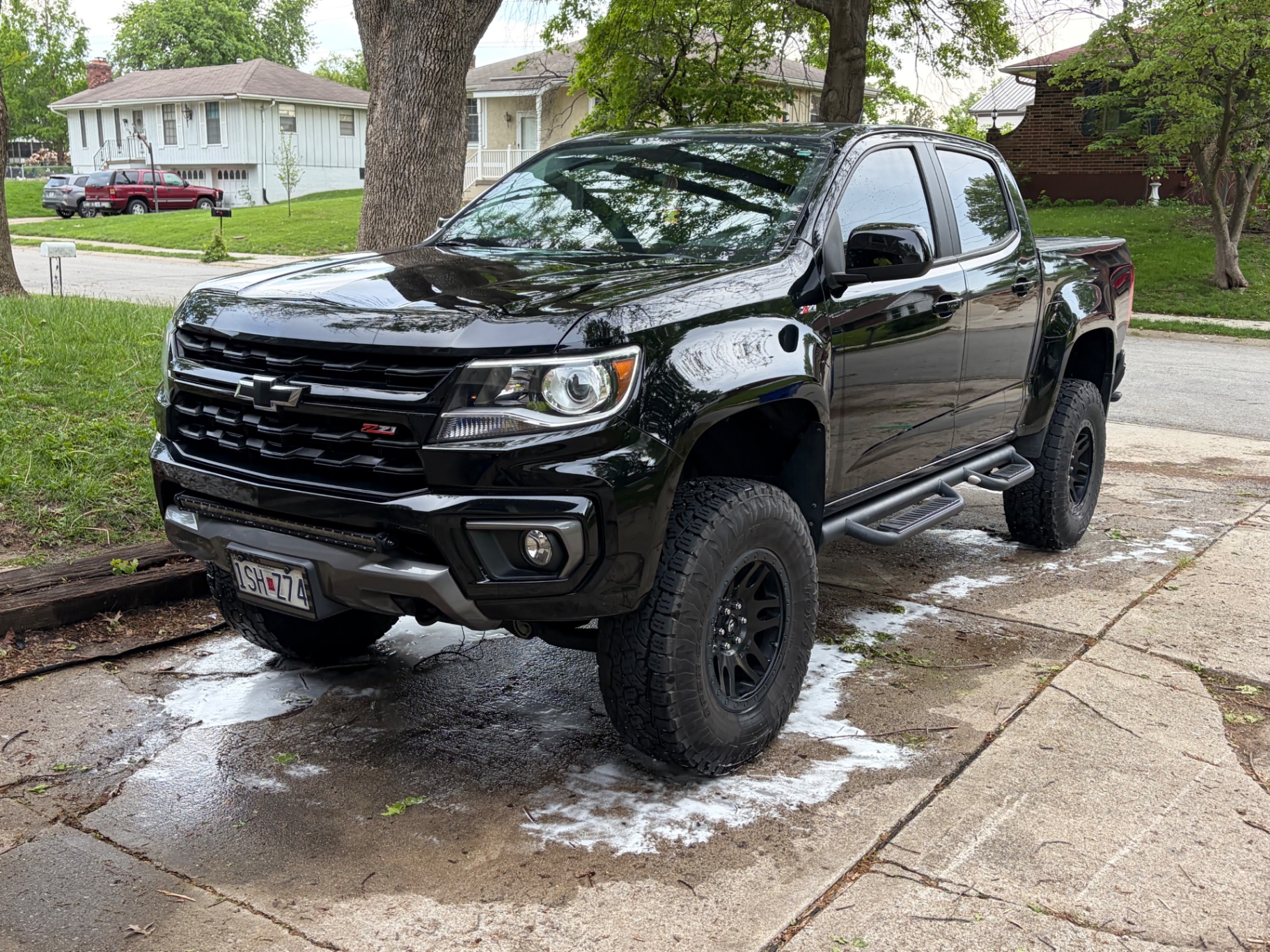 Freshly detailed black Chevrolet Colorado Z71 by Houser Auto Detail